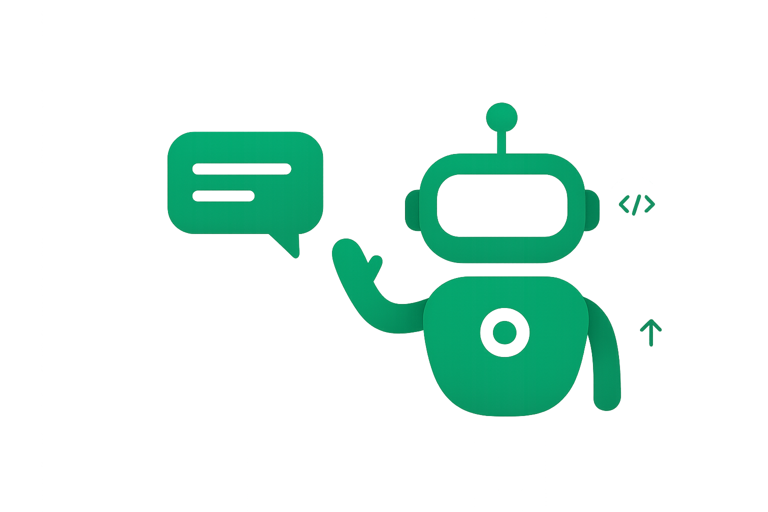 AI chatbot Illustration